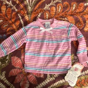 1980s vintage NWT Garanimals Pink and Blue Striped Long Sleeve Tee